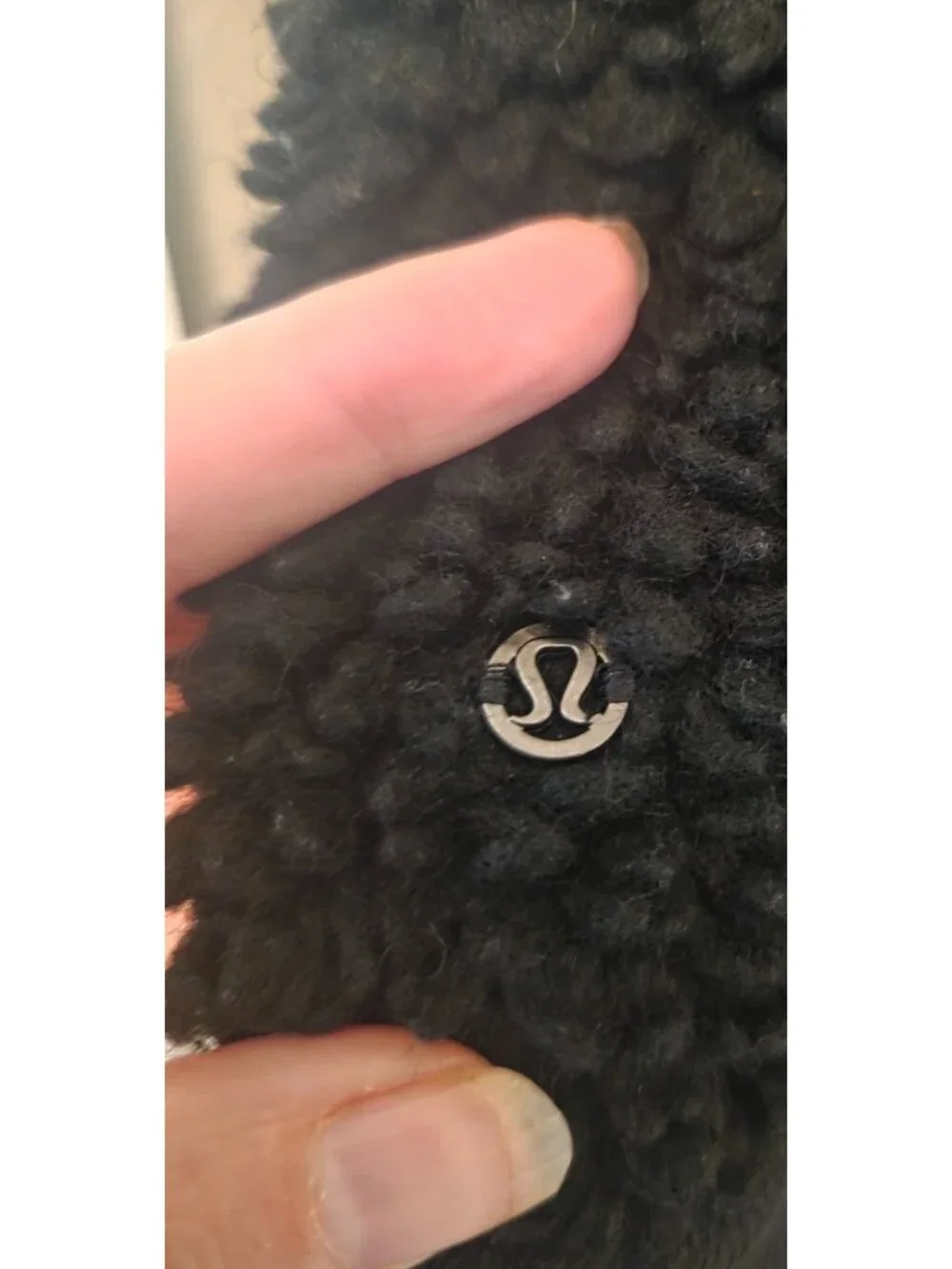 Lululemon Black Scuba 1/4 Zip Wool Blend Heavy Weight Sherpa Hoodie M L - W4BN3S